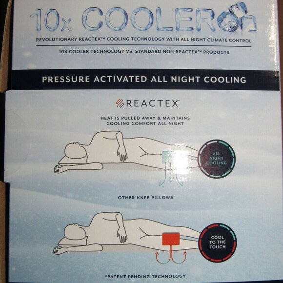 Therapedic Polar Nights Cooling Memory Foam Knee Pillow - Picture 4 of 12